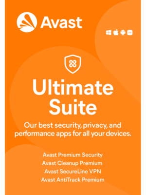 Avast ULTIMATE SUITE 2025, 1 Device, 3 Years (DOWNLOAD VERSION BY EMAIL)