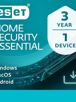 ESET Home Security Essential 2026, 1 Device, 3 Years for PC | Mac | Android (Digital Download by Email)